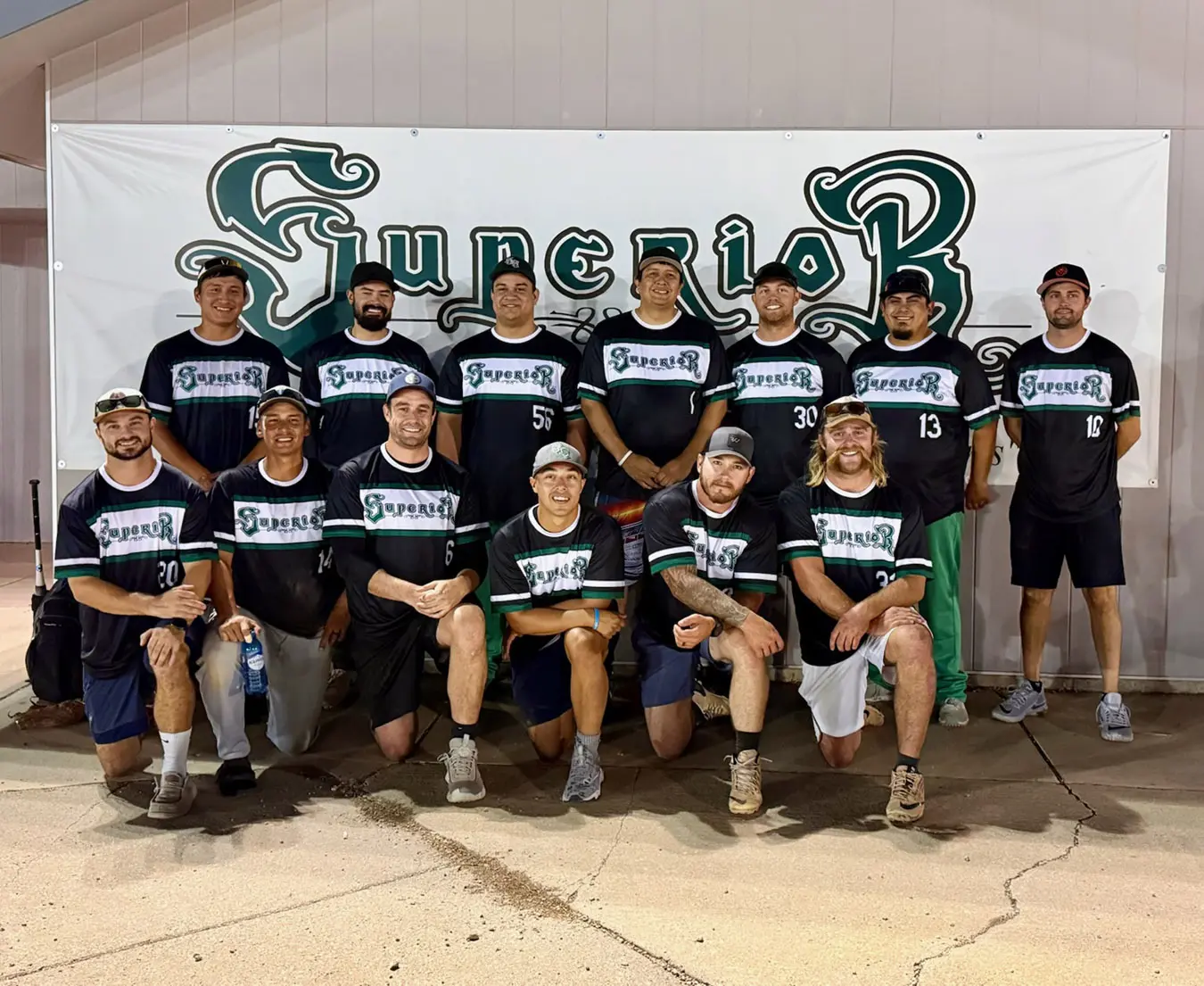 Team photo from the 2025 sponsorship of the Superior Siding Softball team