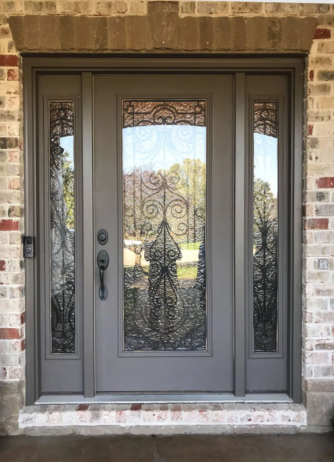 Metal and Glass residential front door