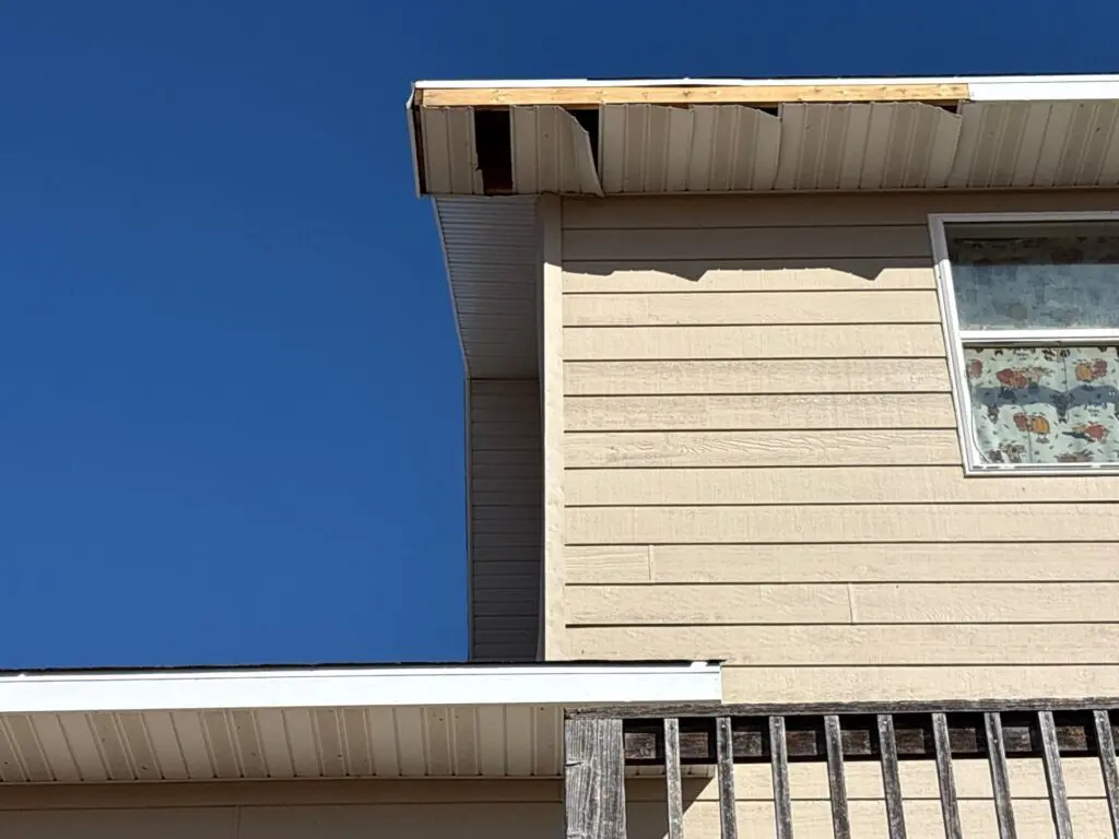 Fascia Damage on a Home
