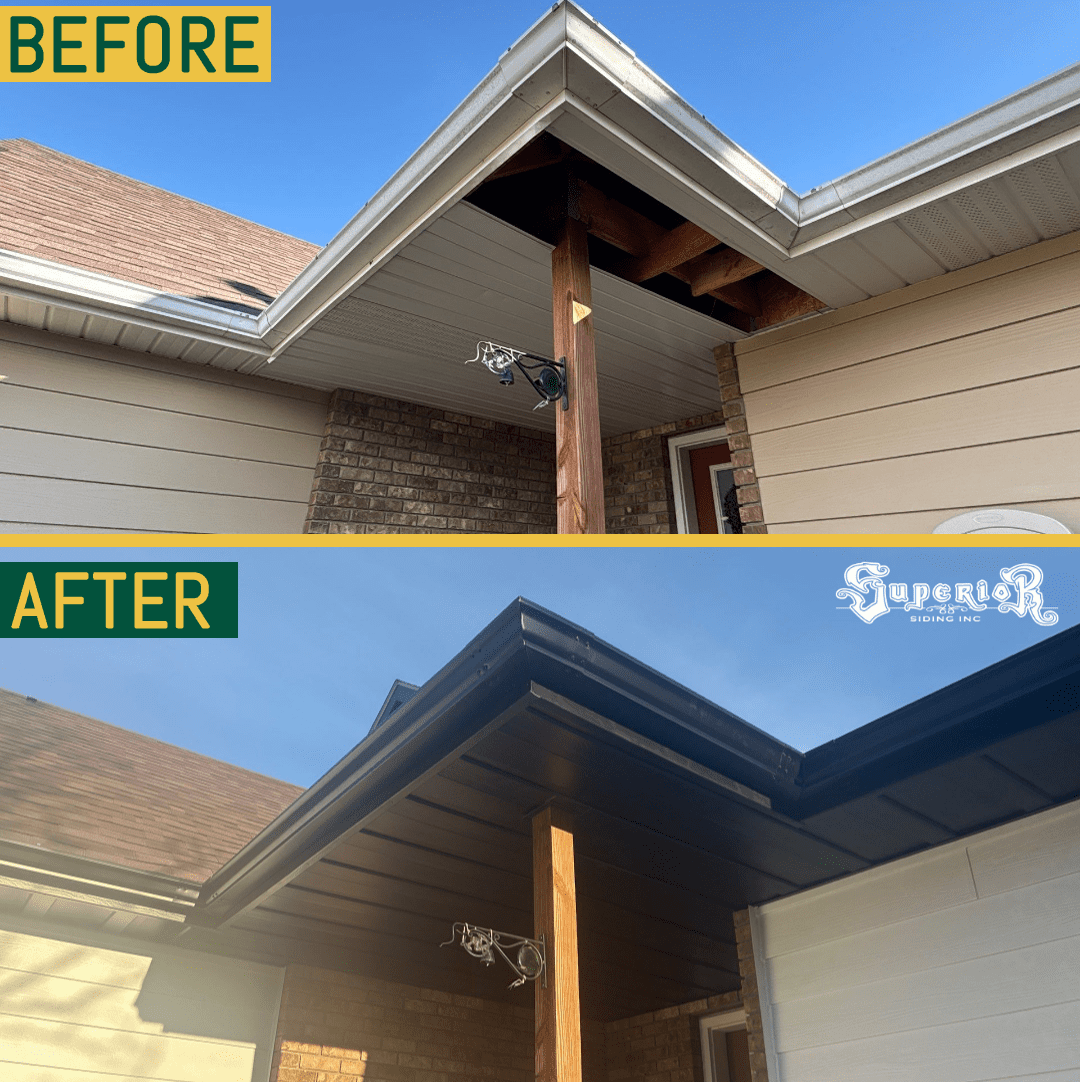 Missing Soffit Replaced by Supeior Siding in Rapid City