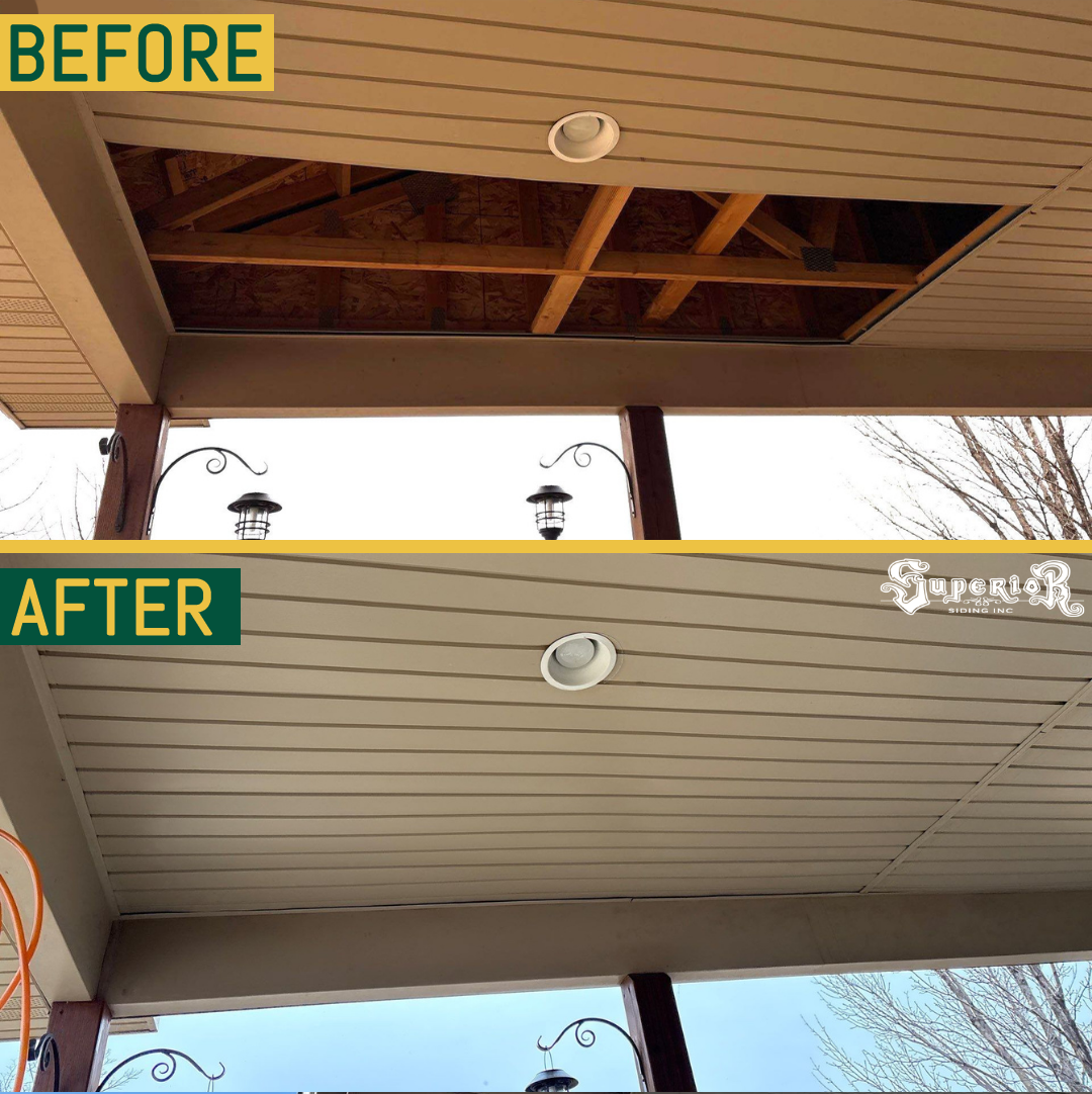 Missing Soffit Replaced by Superior Siding in Rapid City