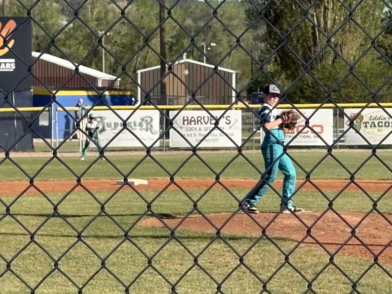Superior Siding Outfield Sign at a Little Leage Baseball Game in Rapid City