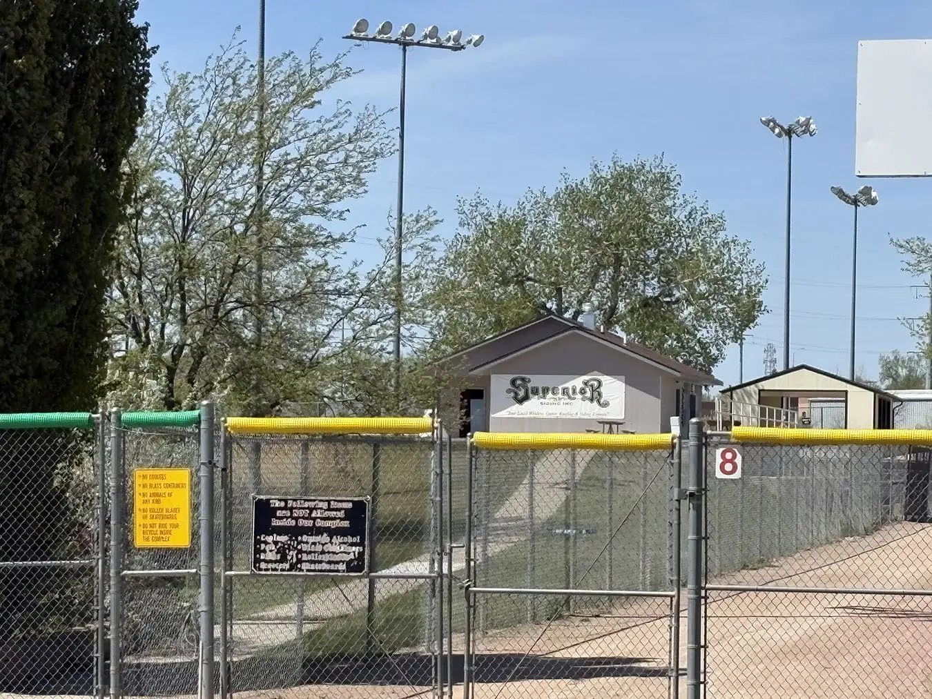 Superior Siding Signage at Little League Baseball Fields