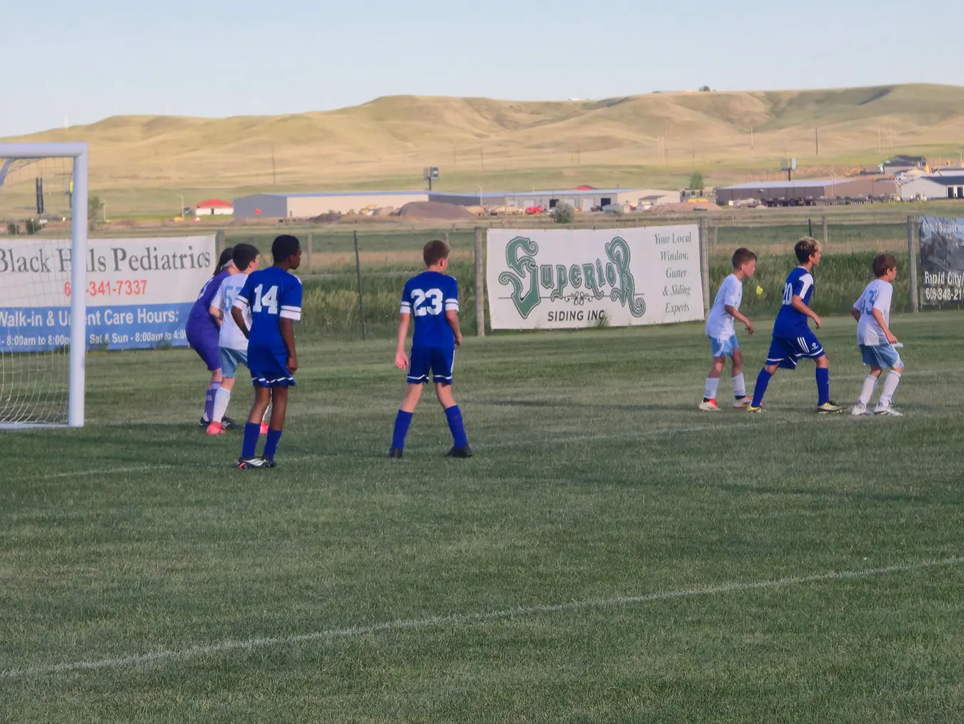 Superior Siding banner sign at Soccer Field in Rapid City