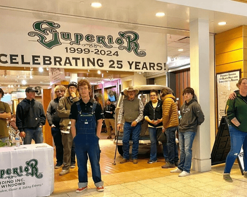 Superior Siding Inc. team at the mall office