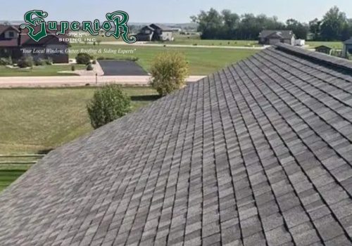 After of a roofing shingle job